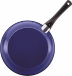 Farberware 17490 Ceramic Dishwasher Safe Nonstick Cookware Set / Pots and Pans Set - 12 Piece, Blue