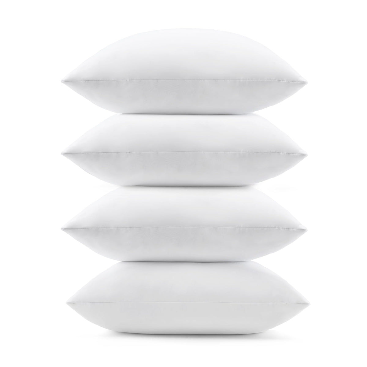 puredown® 24x24 Feather Down Pillow Inserts, Set of 4 Throw Pillow Inserts for Decorative Throw Pillow, Bed, Couch and Home Decor