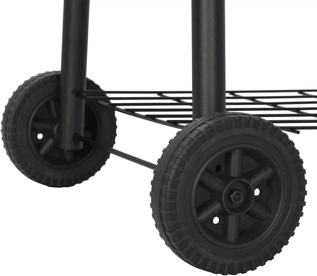 Steel BBQ Smoker Grill with Thermometer
