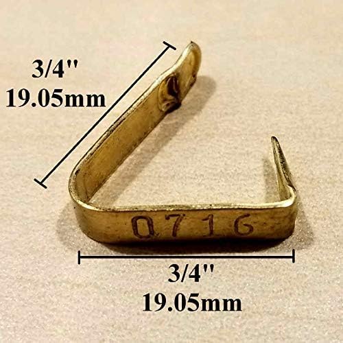 Pinnon Hatch Farms Custom Stamped Brass Jiffy Chicken Wing Bands (400)