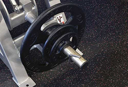 American Floor Mats 1/2" (12mm) Thick Recycled ECO Rubber Rolls - 4' Wide x 6' Protective Exercise Mats, Gym Rubber Flooring