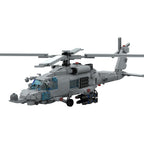 MH-60S Seahawk Helicopter Building Set, DIY Assembly Model Assembly Building Blocks Set, MOC Aircraft Model for Teen Adults (1110PCS), OFX0305XH0WJAZS1645M