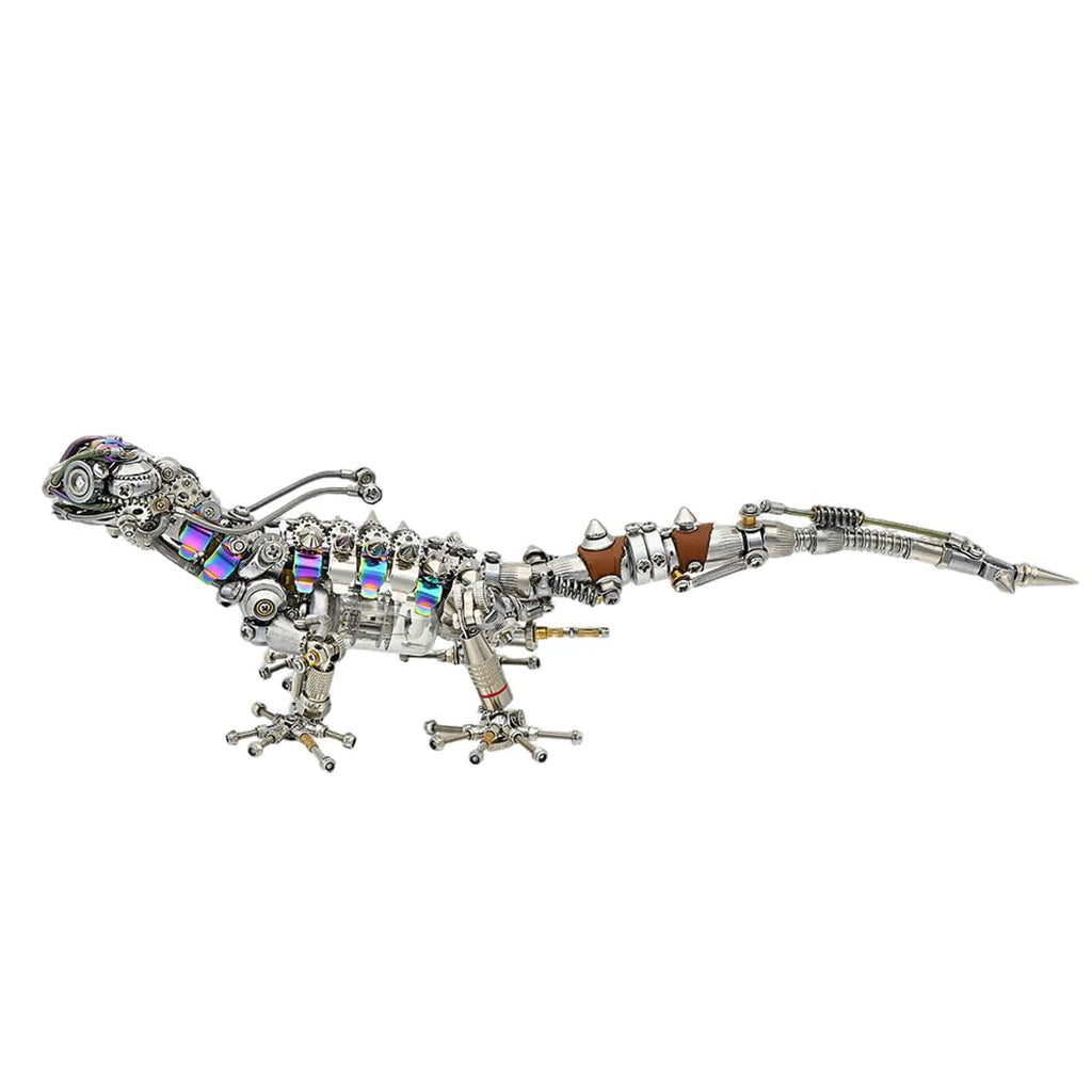 3D Metal Puzzle Mechanical Lantern Fish Model Kit with Color Changing Lamp