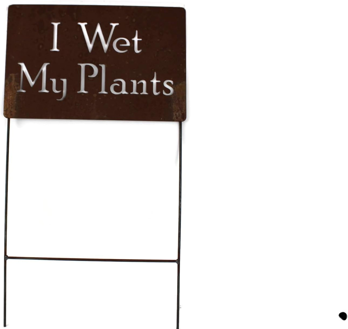 Funny Garden Stake 20 to 33 Inches Tall (I Wet My Plants, XL 33" Tall)