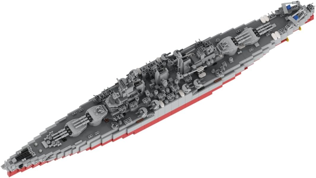 Vermont Battleship Military Building Blocks Set, Collectible United States Navy Battleship Model to Build and Display, Gift Ideal for Military Enthusiasts, G-60429-5 (4011PCS)