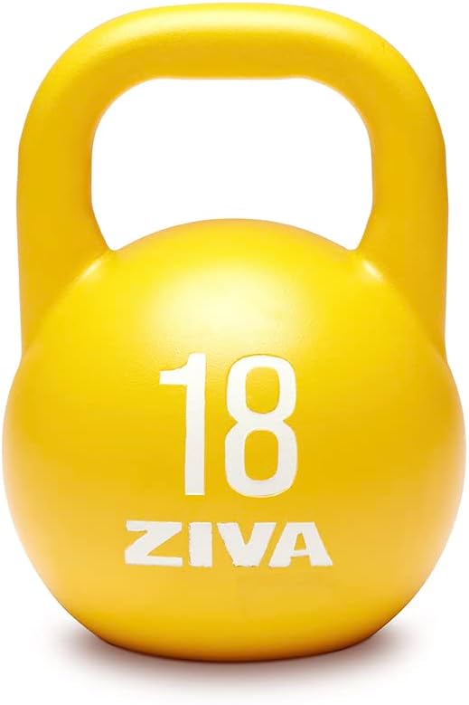 Steel Competition Kettlebells by Steve Cotter - Hard-Wearing Crack-Resistant Powder Surface Coating, 34mm Steel Handle with Non-Slip Super Textured Powder Coating Grip - Avail 6kg - 32kg