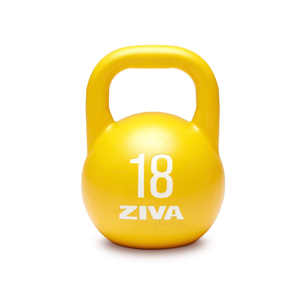 Steel Competition Kettlebells by Steve Cotter - Hard-Wearing Crack-Resistant Powder Surface Coating, 34mm Steel Handle with Non-Slip Super Textured Powder Coating Grip - Avail 6kg - 32kg
