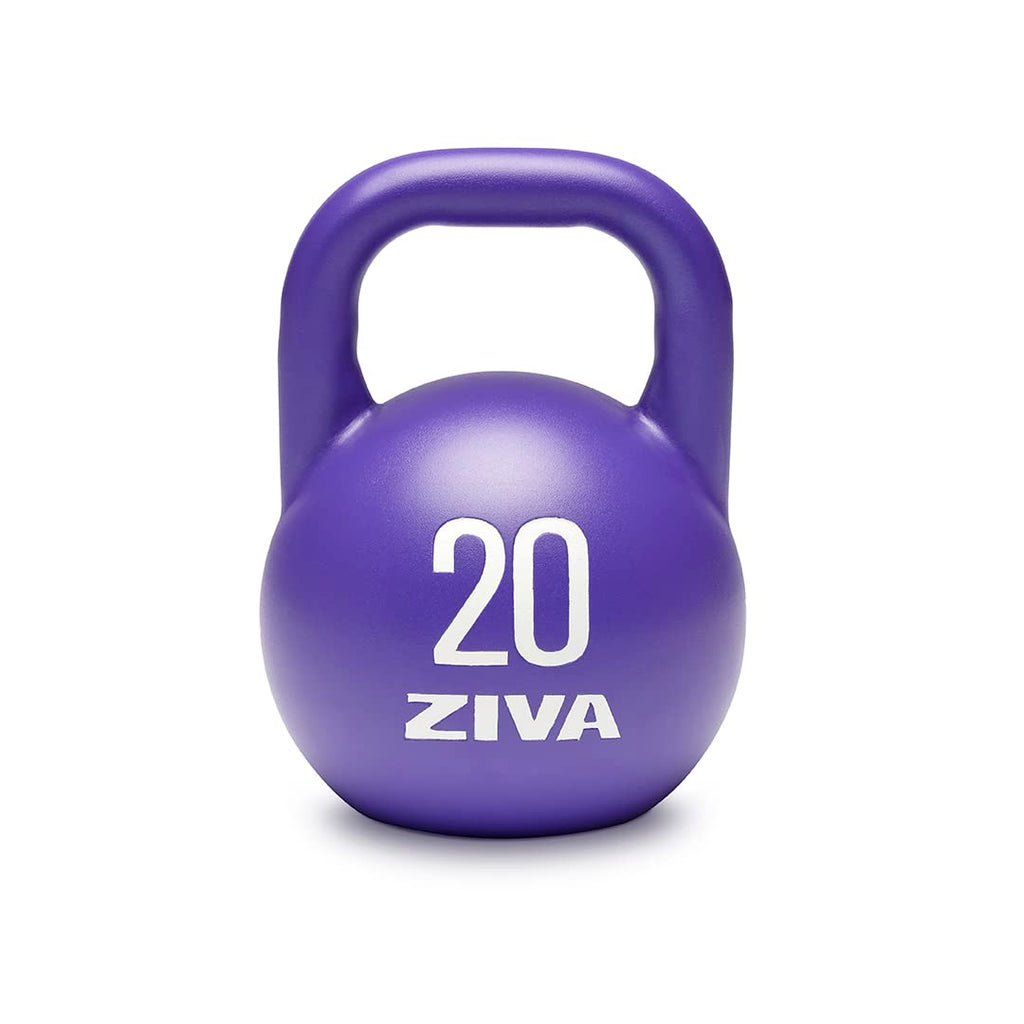 Steel Competition Kettlebells by Steve Cotter - Hard-Wearing Crack-Resistant Powder Surface Coating, 34mm Steel Handle with Non-Slip Super Textured Powder Coating Grip - Avail 6kg - 32kg