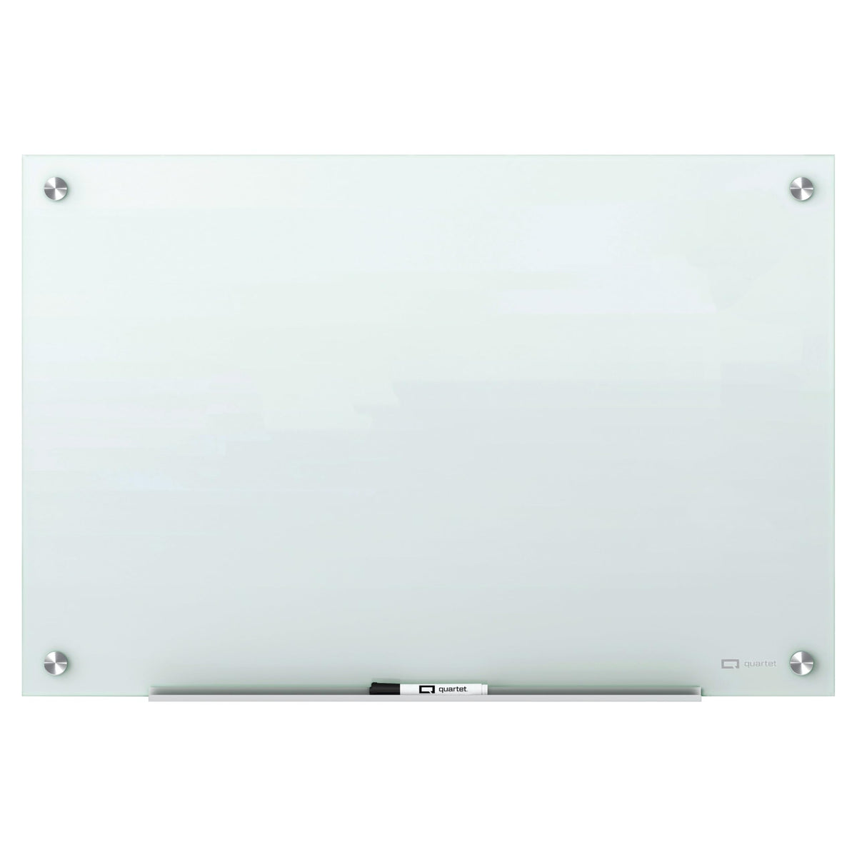 Quartet Magnetic Glass Dry Erase White Board, 36''W x 24''H Whiteboard, Infinity Frameless Mounting, White Surface (G3624W)