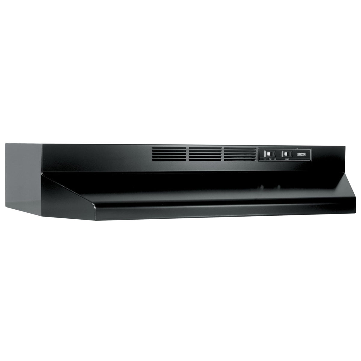 Broan-NuTone 413023 Ductless Range Hood Insert with Light, Exhaust Fan for Under Cabinet, 30-Inch, Black