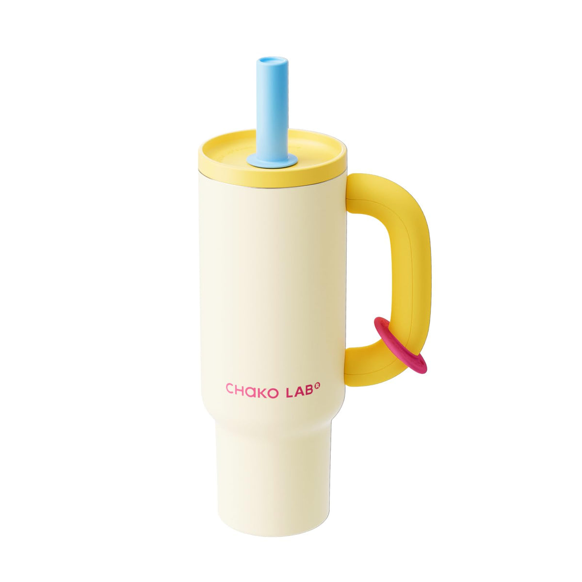 CHAKO LAB BaWang Insulated Tumbler | Tumbler with Handle and Straw 33oz | Cup Holder Friendly for Travel | Leakproof Water Bottle | BPA-Free | Midnight