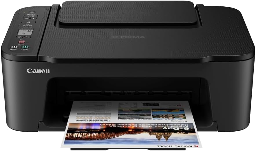 Canon PIXMA TS3720 - Wireless All-in-One Home Office Printer, Copier, Scanner, Mobile Friendly, Black