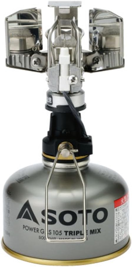 SOTO SOD-250 Small Lantern, OD Can, No Hoya Mantle, Windproof, Excellent Impact Resistant, Lightweight, Compact, Storage Case Included, Mountain Climbing, Camping, Touring, Platinum Lantern, Made in