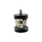 GRZ101 Mini 360 Degree Reflective Survey Prism for Leica Total Station 3cm Mini Prism with 1/4 Thread, 5 Arcsec Accuracy +30mm Constant Copper Silver Coated Survey Reflector (Copper + Silver Mixed)