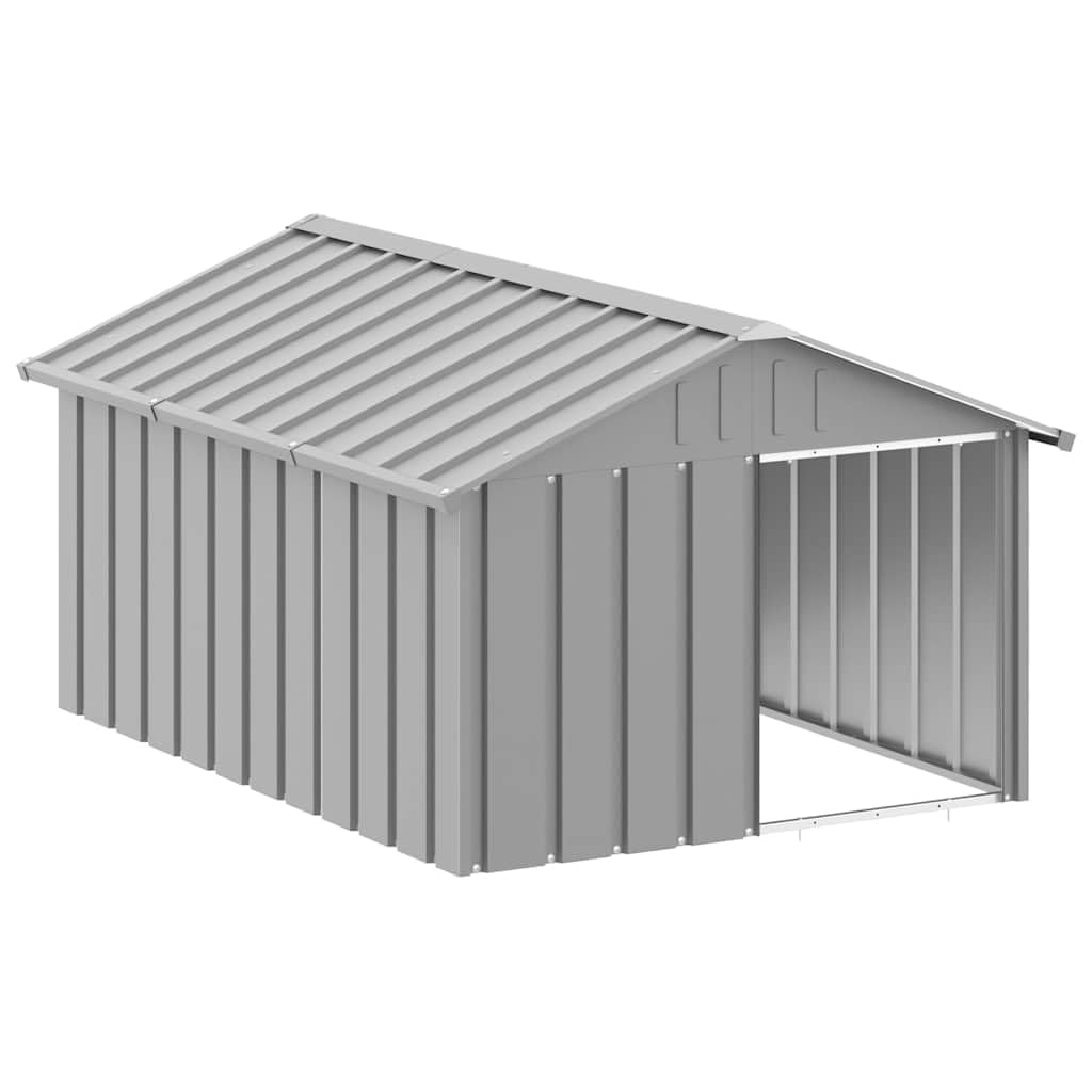 Dog House Anthracite 45.9"x60.2"x32.1" Galvanized Steel Kennel