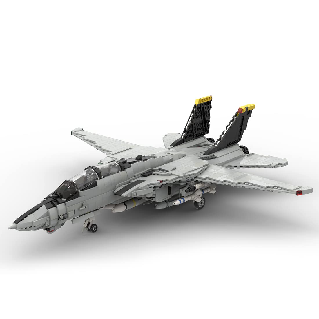 FunXylophy F-16C Fighter Jet Building Block Set, Military Army Airplane Building Bricks, Airplane Jet Model Collection Gift for Military Enthusiasts(1101PCS)