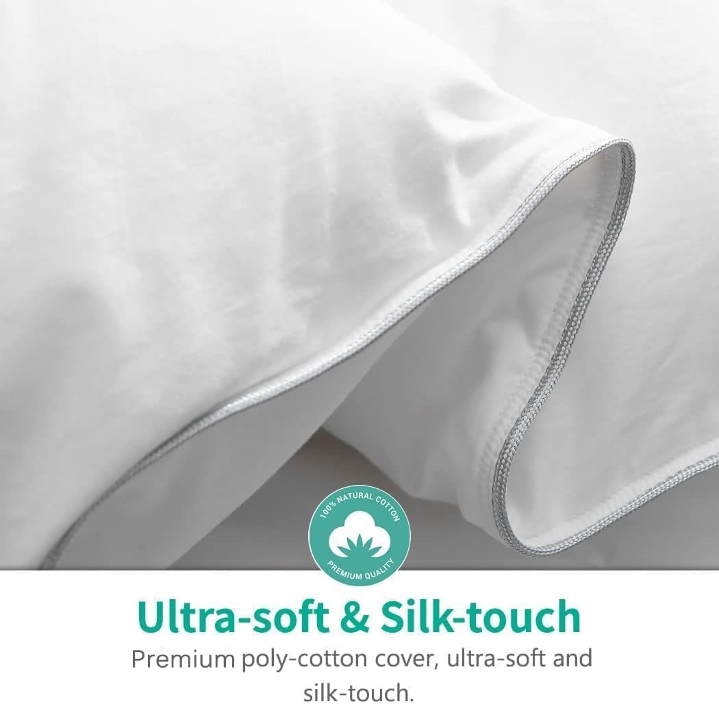 APSMILE Duvet Insert,Down Feather Fibers Comforter Queen-All Season Blanket
