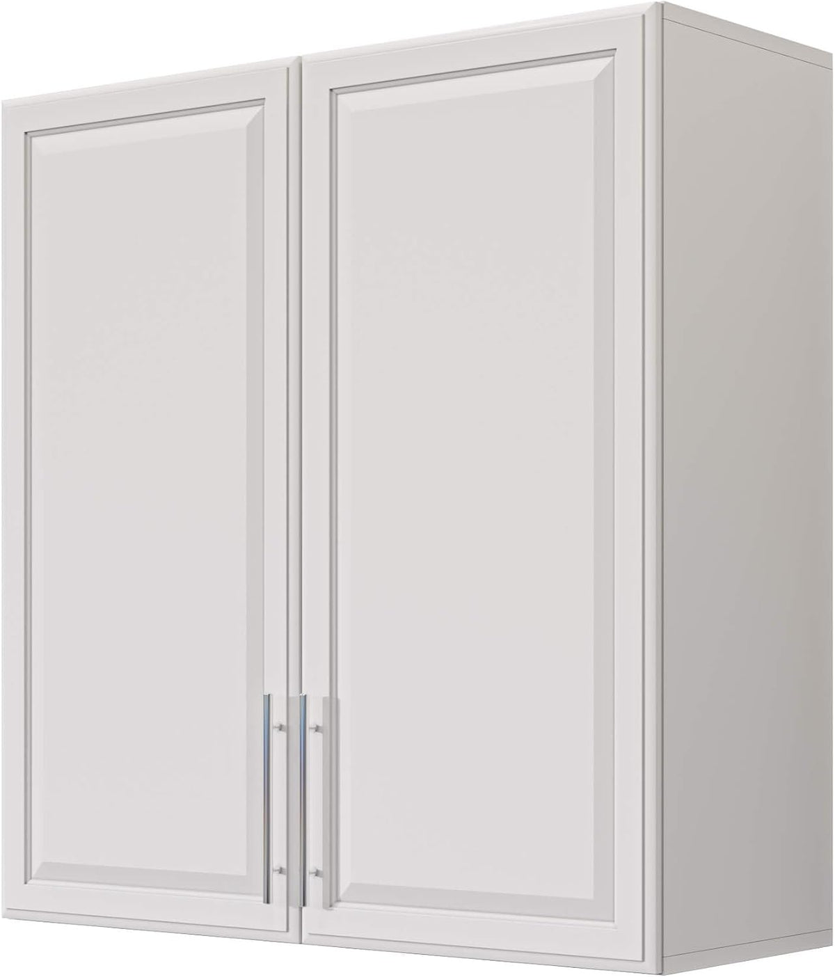 NEWOWNDS Laundry Room Cabinet 30’’x12’’x32’’, Kitchen Cabinet Wall Cabinets with Adjustable Shelves, Wall Cabinet Storage, Utility Cabinets for Laundry Room, White Wall Cabinet with Shaker Door, White