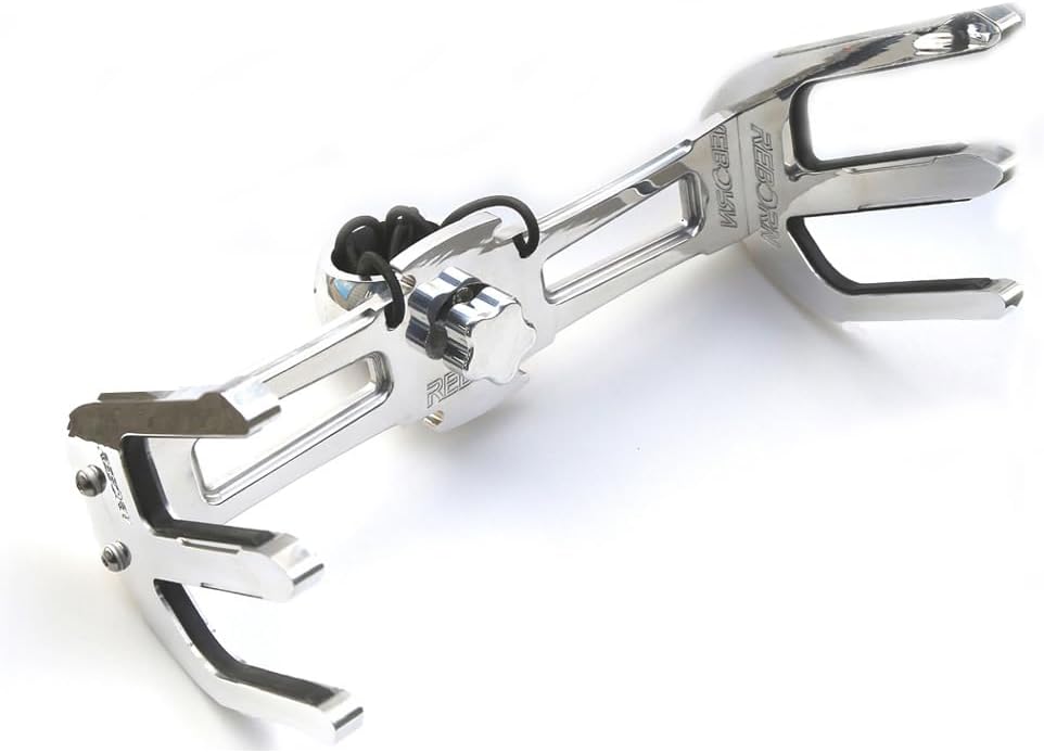 Reborn Pro2 Quick Release Waterski Tower Rack,with 2.5" clamp can fit 1 3/4", 1 7/8", 2", 2 1/4", 2 3/8", 2 1/2" Round Tubes, Silver Polished Or Black Coated Finish