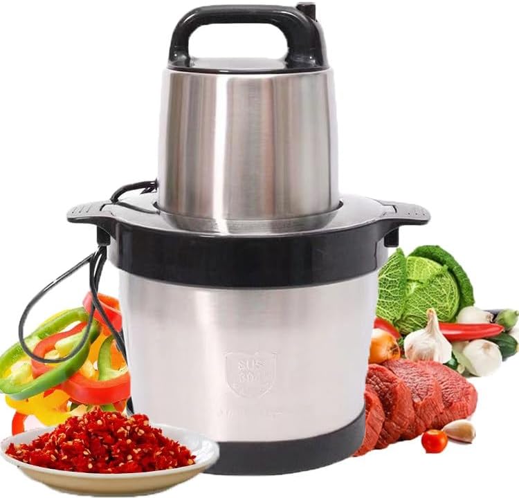 Electric Meat Grinder - 2 Gear, 1000w Automatic Food Processor - Efficiently Minces Meat And Chops Vegetables - Ideal For Fruits, Nuts - For Home And Commercial Use