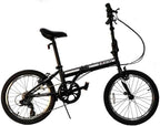 ZiZZO Campo 20 inch Folding Bike with 7-Speed, Adjustable Stem, Light Weight Frame