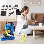 Mini 3D Printer, Desktop Mini 3D Printer for Kids and Beginners: High Printing Accuracy, Uniform Heating, Print Volume 100x100x100mm, Entry Level (US Plug)