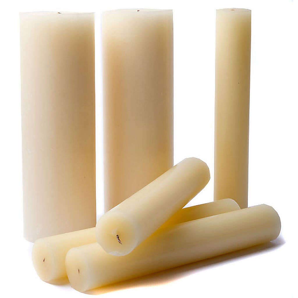 Altar Candle in Beeswax (Carton), Height: 25 cm|Height: 24 cm|Height: 20 cm|Height: 15 cm|Diameter: 4 cm|Diameter: 6 cm|Diameter: 8 cm
