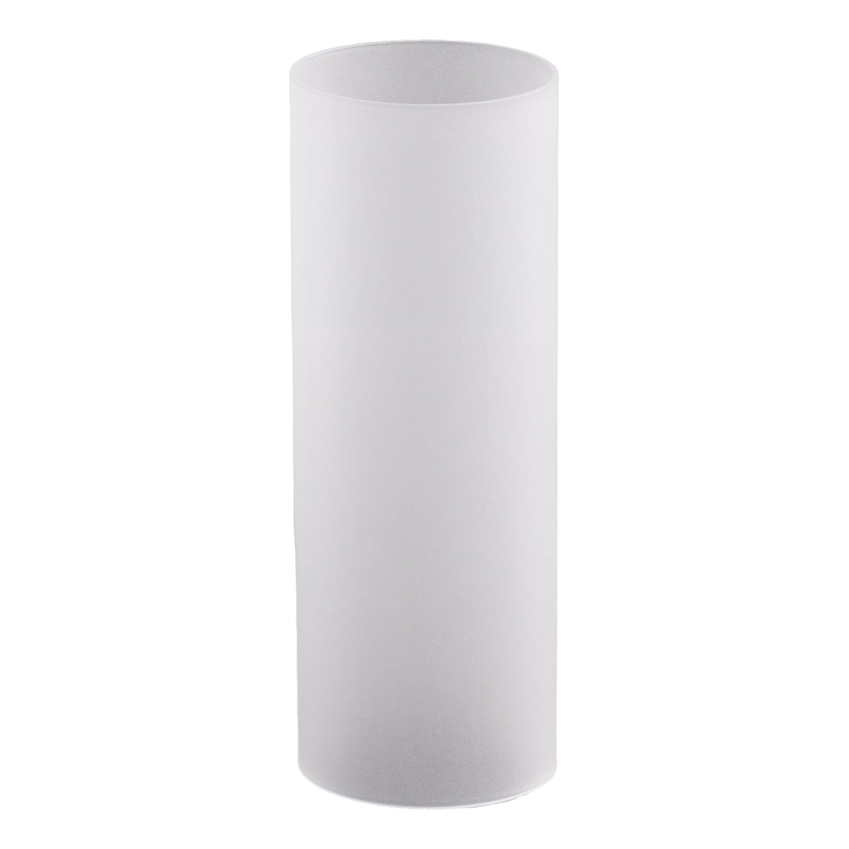 WGVI Hurricane Candle Holder Sleeve, W: 3", Ht: 14", Frosted Glass Cylinder Open Both Ends, Chimney Tube Shade, 12 Pieces