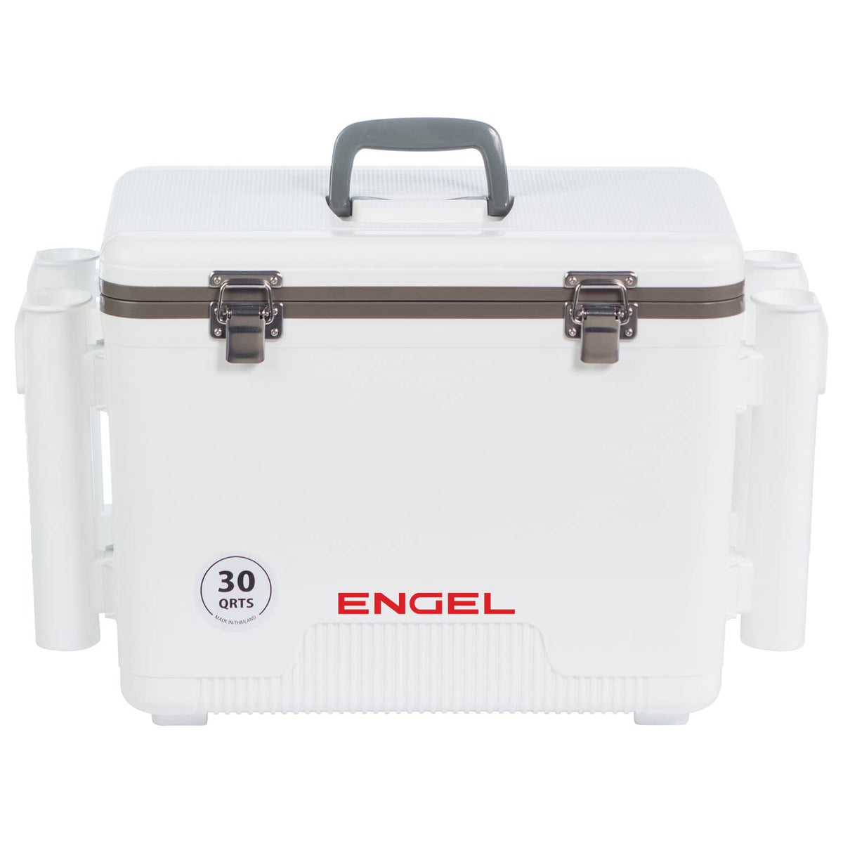 Engel UC30 Leak-Proof, Air Tight, Fishing Drybox Cooler with Built-in Fishing Rod Holders, Also Makes The Perfect Hard Shell Lunchbox for Men and Women