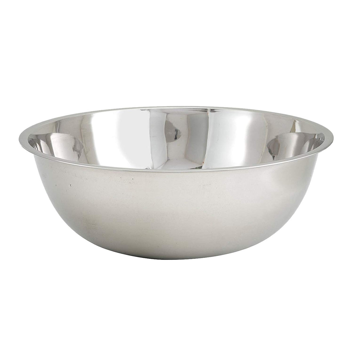 Tiger Chef Heavy Duty Mixing Bowl 16 Quart All-purpose Mixing Bowls for Home and Commercial Use - Best Prep Bowls for cake mixtures, dough’s, salads, pastas, dressings Stainless Steel - 4 Pack