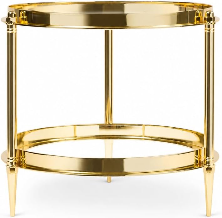 Holder Stand for Large Candles, Gold Metal Display Base, Fits 150 oz & 300 oz Candles, Decorative Luxury Candle Pedestal