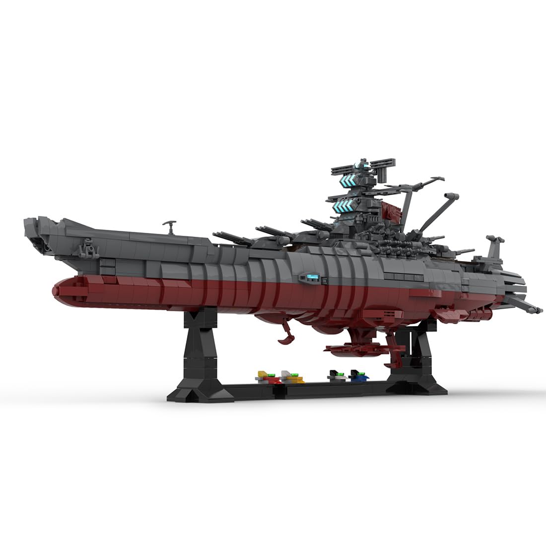 Naval Battleship Model Building Blocks Set for Adults, Collectible Army Model and Display Toys for Christmas and Birthday Gifts (2434PCS)