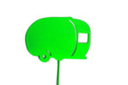 Hobby and Leisure Style Rustic or Powder Coated Metal Garden Stake or Stand (CUSTOM Medium Camper 23" Tall Including Stake, Spring Green)