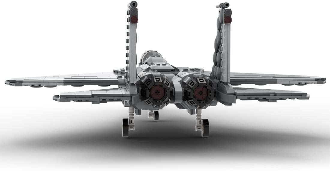 FunXylophy F-15 E Fighter Jet Building Block Set, Strike Eagle Model MOC Building Blocks, Military Airplane Jet Model Collection Gift for Military Enthusiasts(1261PCS)