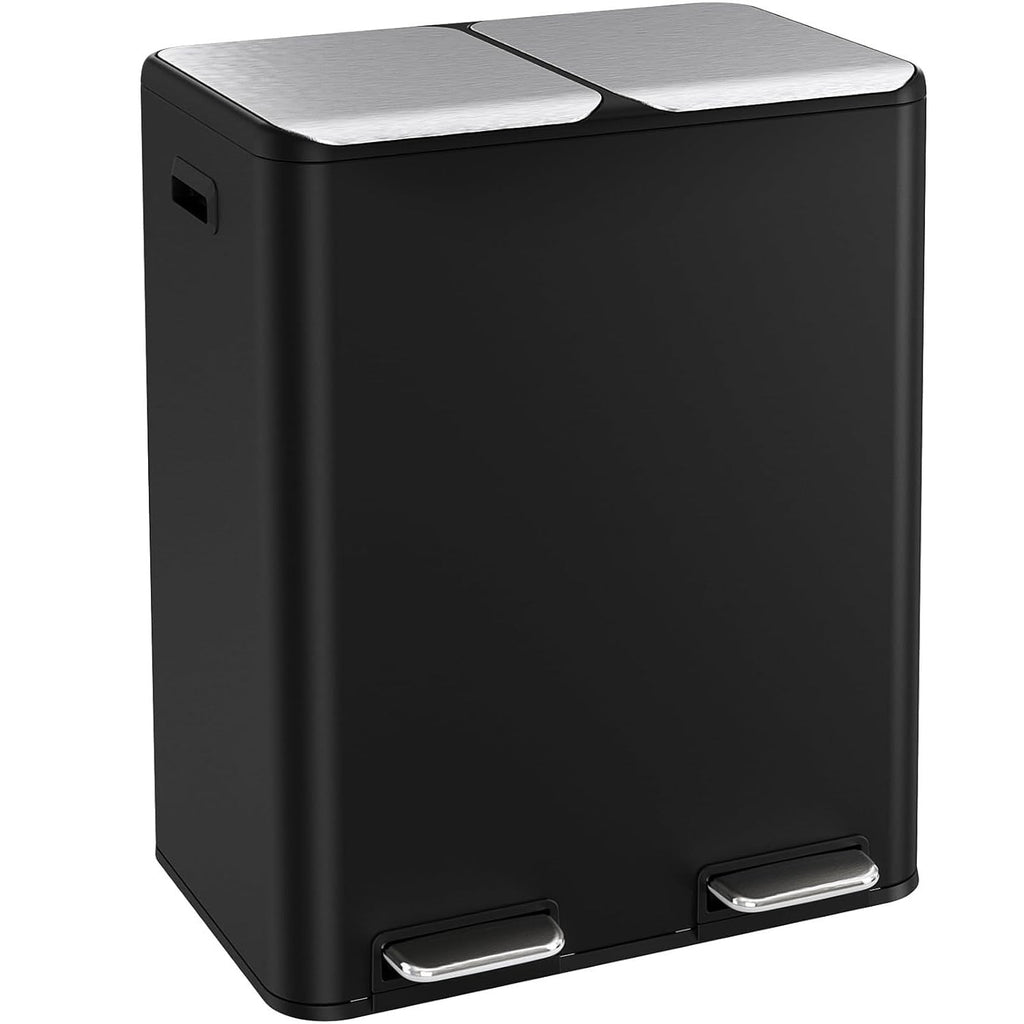 ComfyCorner 16 Gal (2 x 30 L) Dual Trash Can with Odor Control Box