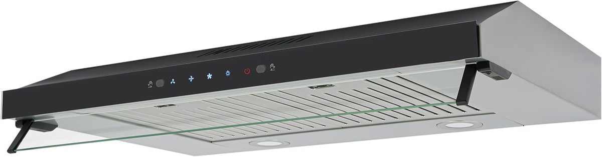Under Cabinet Range Hood, 900CFM Stainless Steel Kitchen Vent Hood, Dual Motor Range Hood, Powerful Ducted Exhaust for Home Kitchen