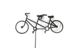 Hobby and Leisure Style Rustic or Powder Coated Metal Garden Stake or Stand (CUSTOM Medium Camper 23" Tall Including Stake, Spring Green)