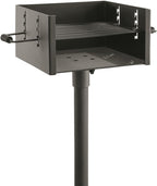 Guide Gear Heavy-Duty Park-Style Charcoal BBQ Grill for Camping, Outdoor Cooking, Backyard, Patio, Camp Grilling Barbecues, 15.5" x 15" x 8.25"h.