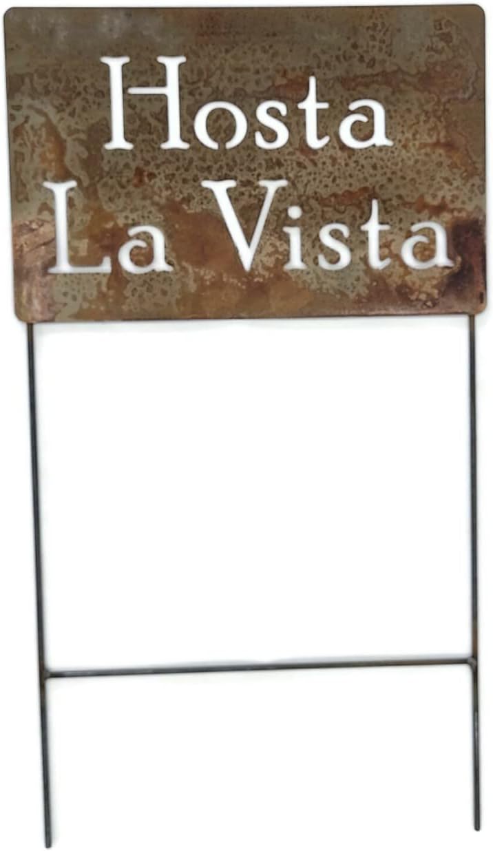 Funny Garden Stake 20 to 33 Inches Tall (Hosta La Vista, XL 33" Tall)