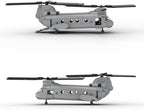 Military Fighter Series Model Block Set, MOC CH-46 Sea Knight Military Model Building Blocks Set (1202PCS), 396BWPLT738ZC16AZJ