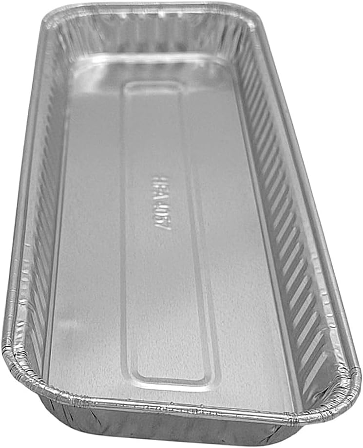 PACTOGO 11" x 4" x 1" Disposable Aluminum Foil Oblong Danish Cake Pans - Ideal Baking Tins for Sweets, Cakes, Cookies, Brownies (Pack of 100)