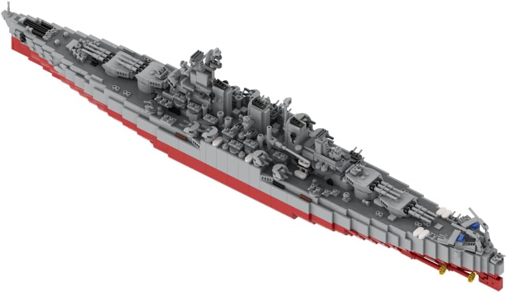 Vermont Battleship Military Building Blocks Set, Collectible United States Navy Battleship Model to Build and Display, Gift Ideal for Military Enthusiasts, G-60429-5 (4011PCS)
