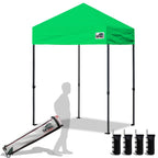 Eurmax USA 10x10ft Pop Up Canopy,Commercial Instant Tent for Outdoor Events,Patented No-Tip Rolling Storage Bag with 4 Sandbags,UV & Water Resistant,Heavy Duty Portable Shelter Gazebo,White