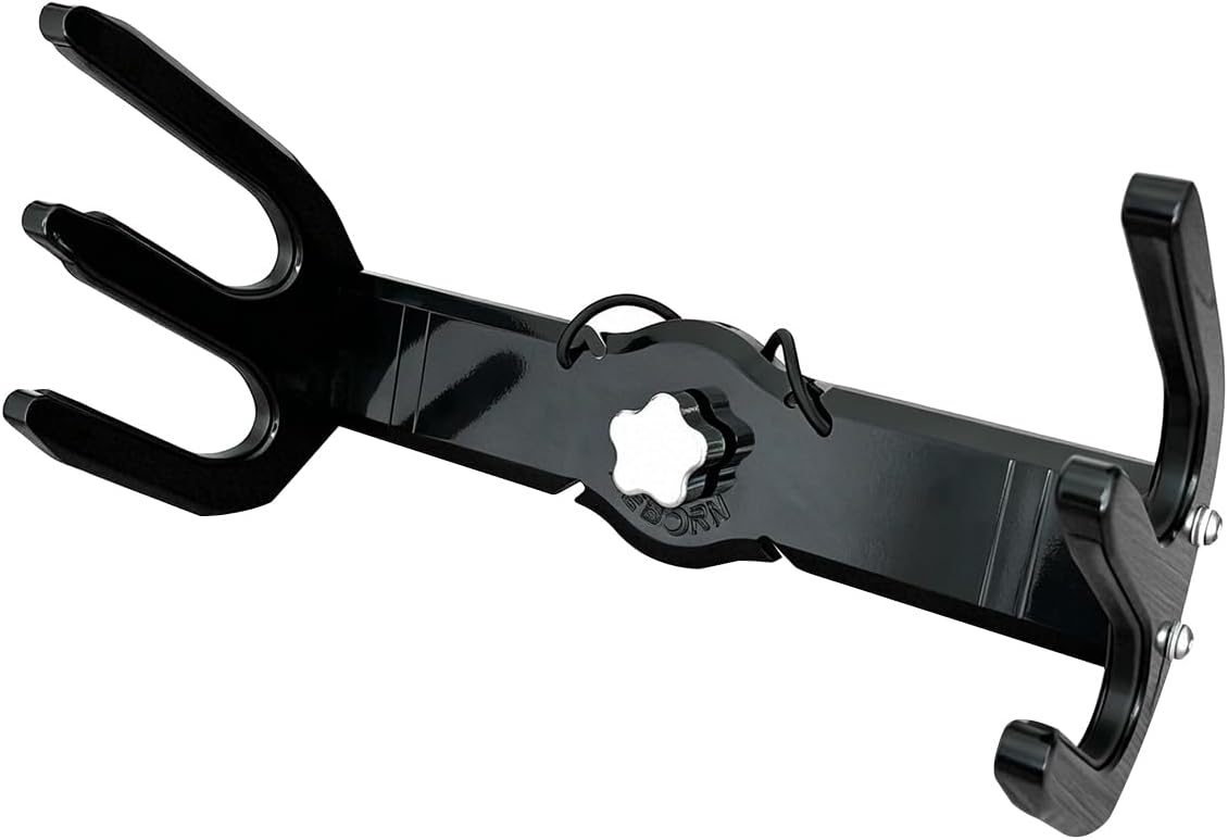 Reborn Pro1 Quick Release Waterski Rack, 2.5" Clamp with Rubber Collars can fit 1 3/4" - 2 1/2" Round Tubes. Polished Or Black Coated Finish,3 Year Warranty.