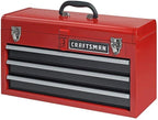Craftsman 3-Drawer Metal Portable Chest Toolbox Red