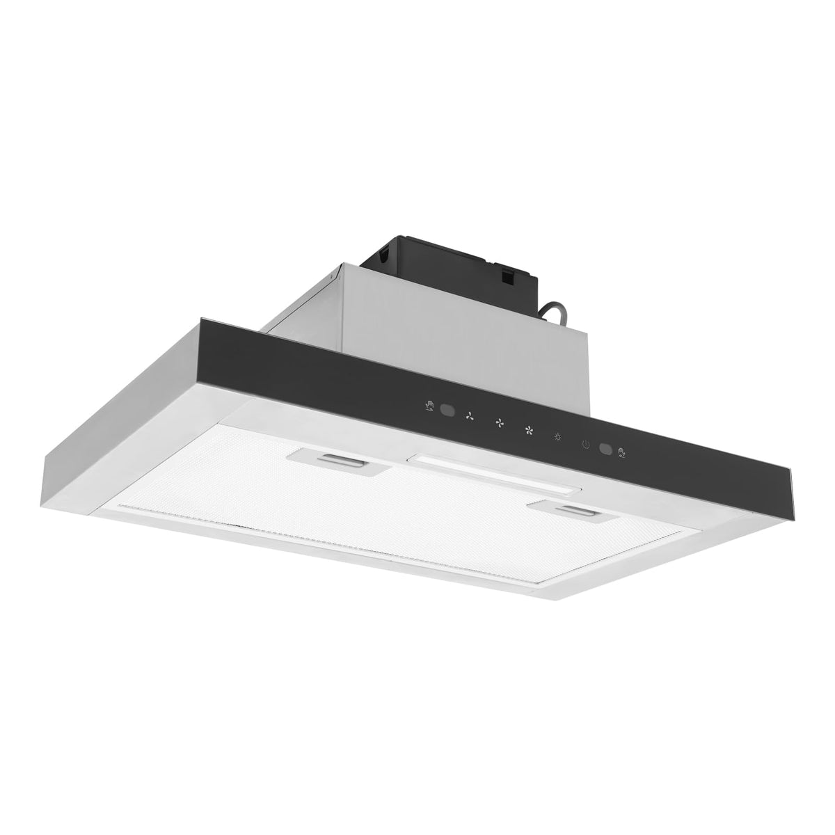 Under Cabinet Range Hood 30In 900CFM Black Ducted/Ductless Range Hoods Kitchen Stove Vent Hood for Kitchen Stainless Steel Range Hoods,3-speed Fan,Touch Control/Gesture Sensing (900CFM-30in)