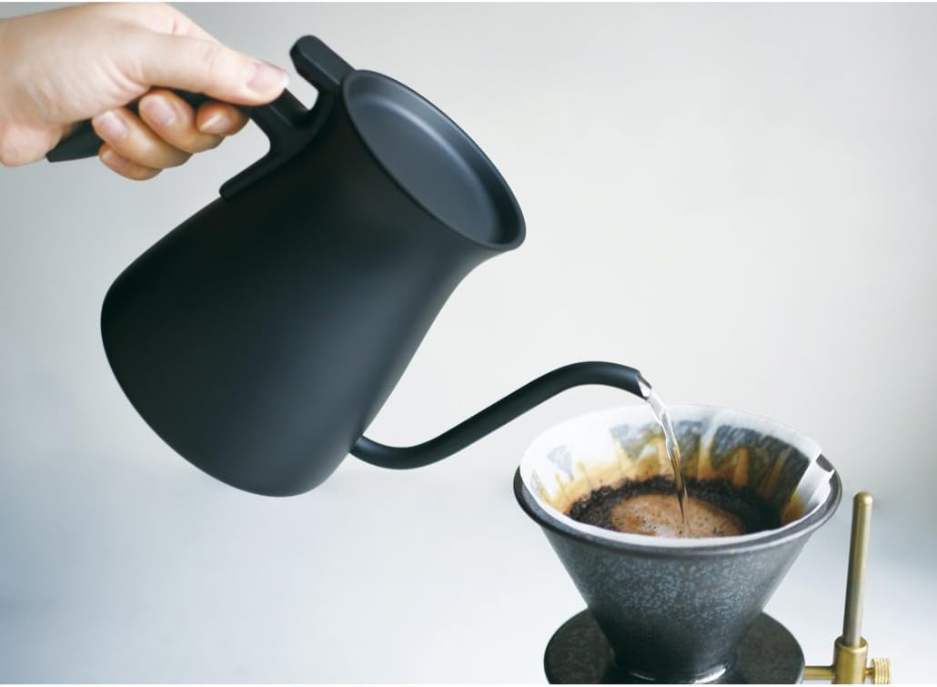 KINTO 26805 Pour Over Kettle, 30.4 fl oz (900 ml), Black, Gift, Present