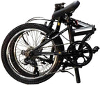 ZiZZO Campo 20 inch Folding Bike with 7-Speed, Adjustable Stem, Light Weight Frame