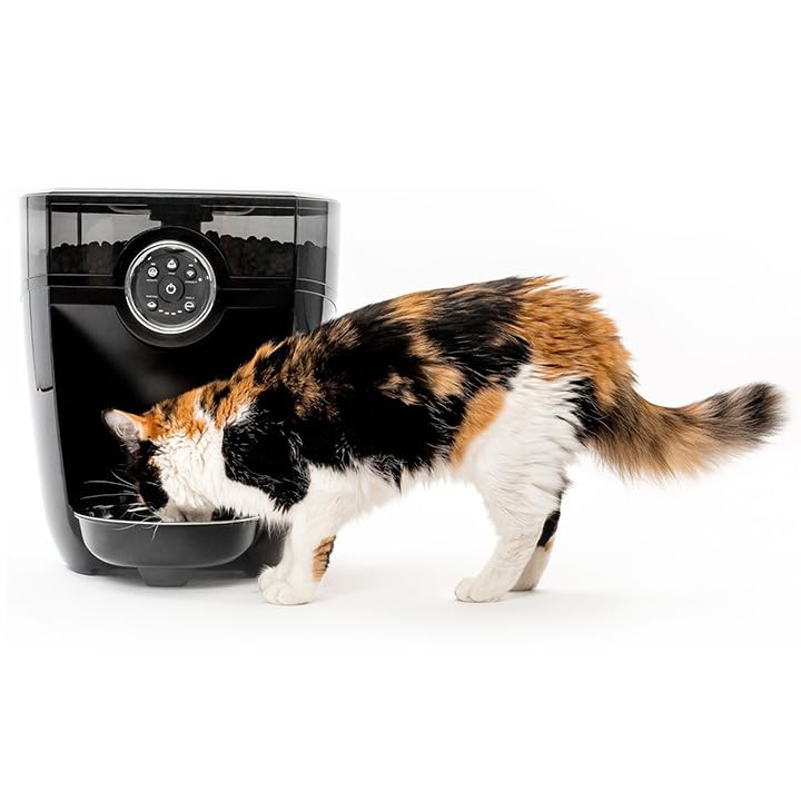 Feeder-Robot by Whisker, Black with Smoke-Grey Hopper