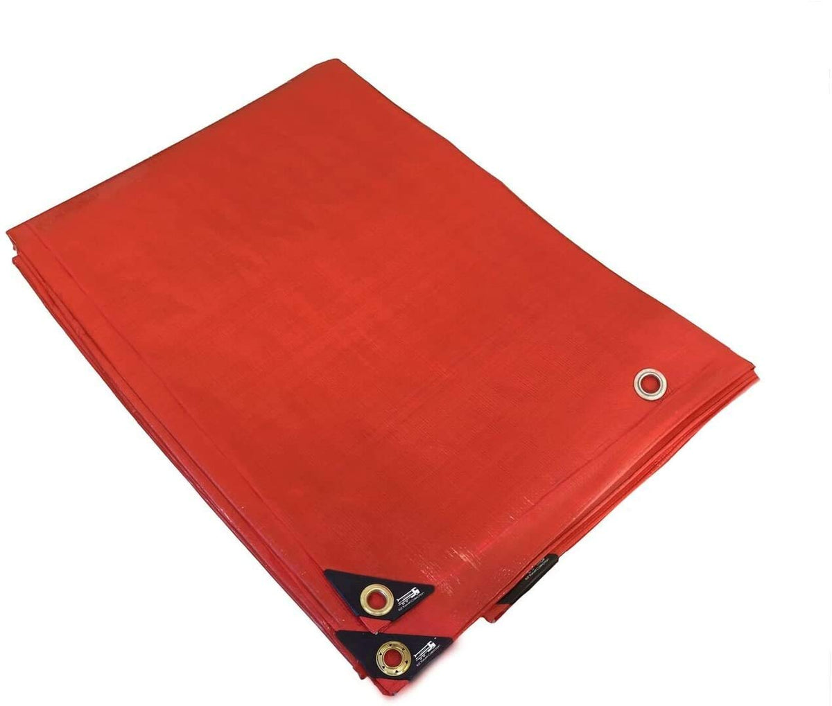 HD Reinforced 12 Mil Waterproof Premium Tarp (Red) (18'x20')